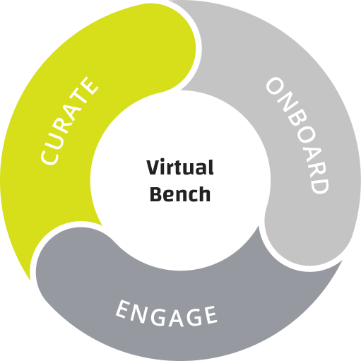 virtual bench curate