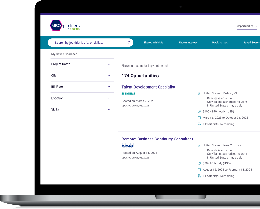 Look for projects that match your skills and experience